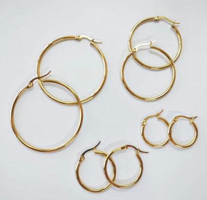Classic Golden Hoops