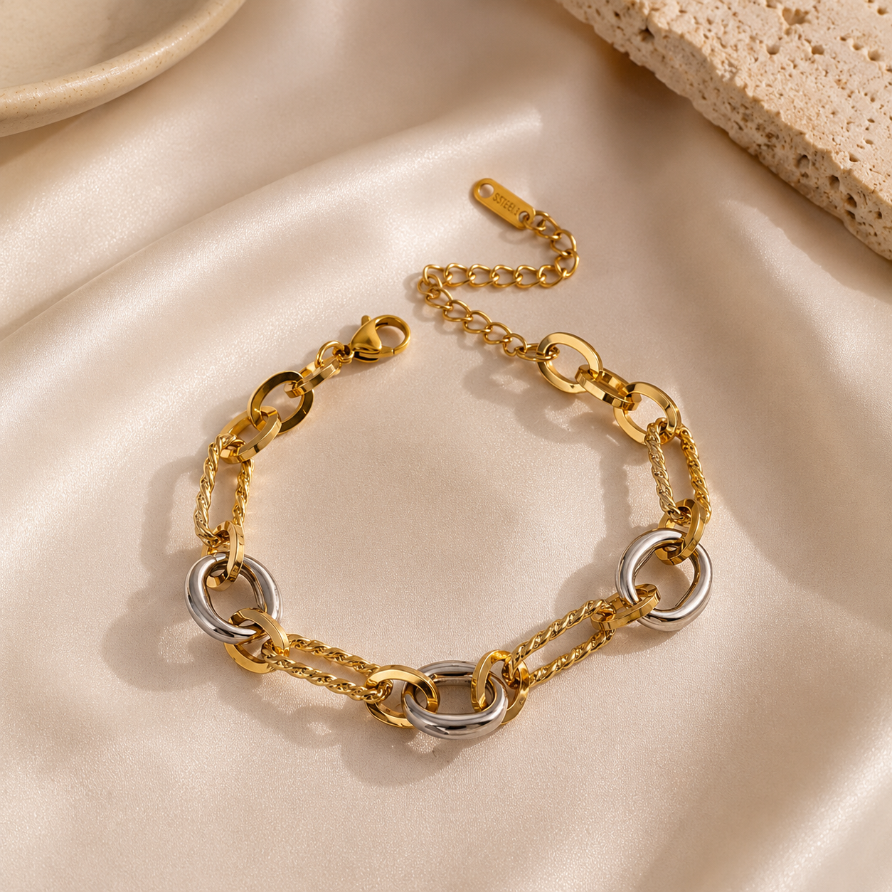 Aurora Two Tone Bracelet