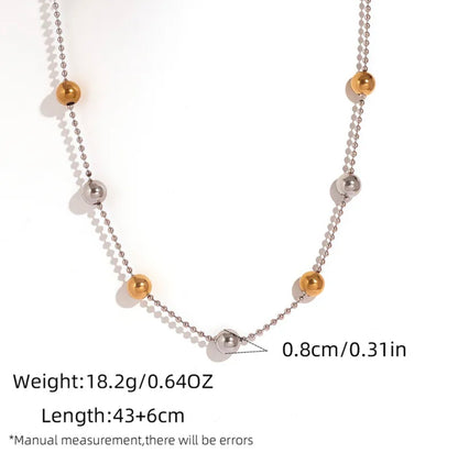 Bicolor Ball Necklace