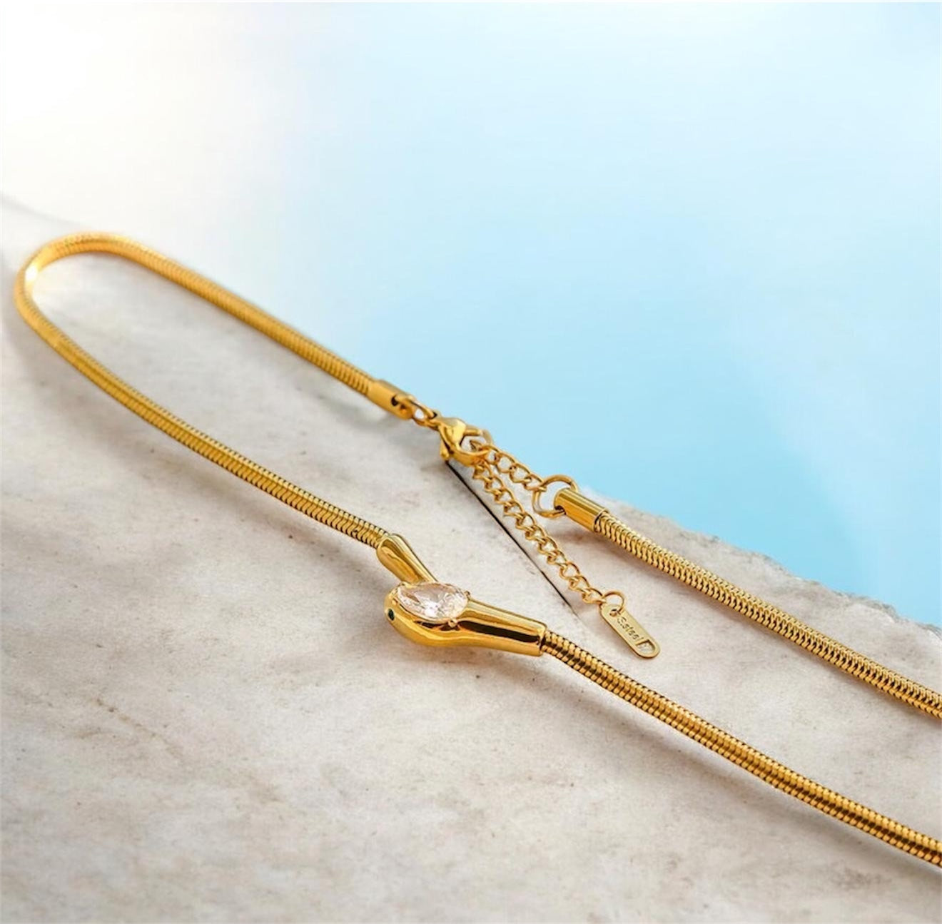 Luxe Crystal Snake Necklace