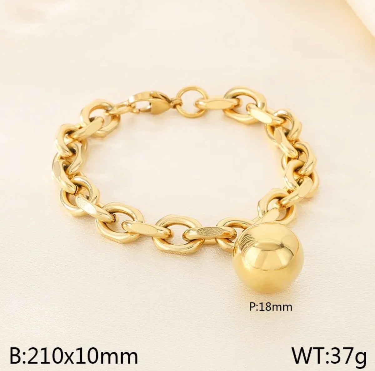 The Ball Golden Bracelet