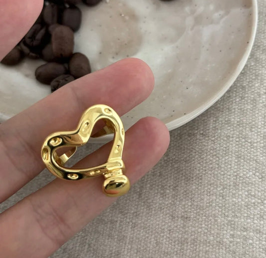 Golden Heart Ring