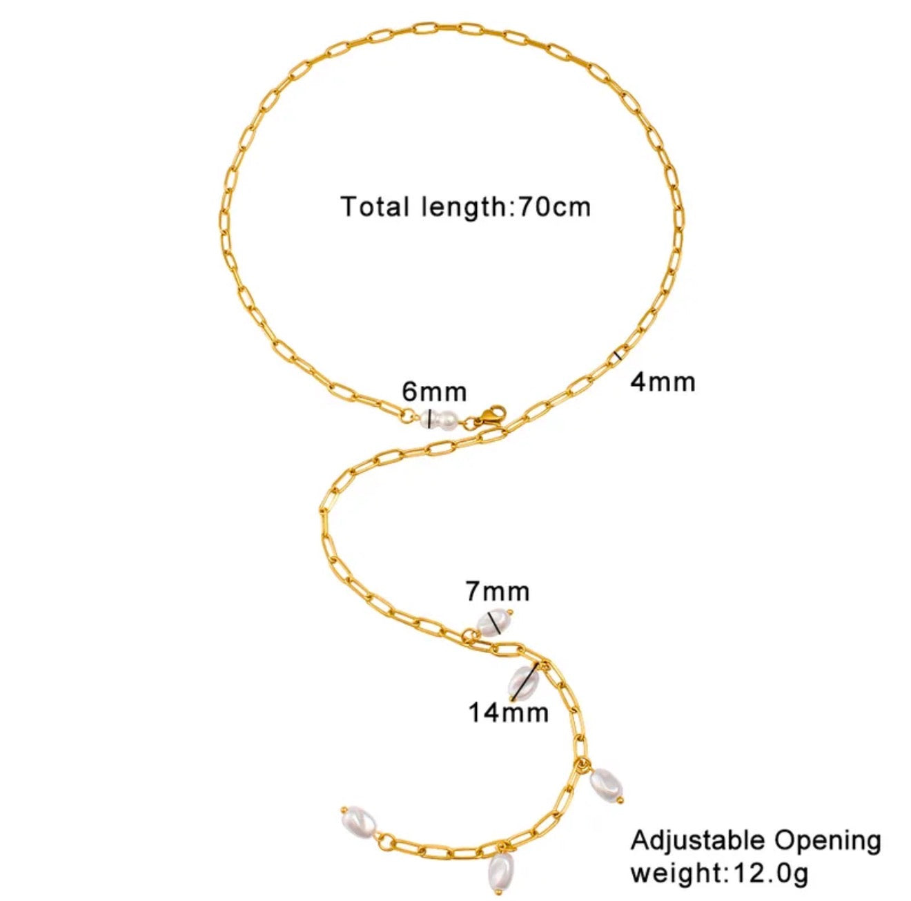 Infinity Pearl Necklace