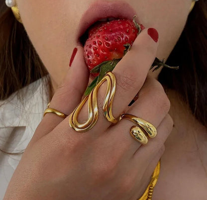 Shine Adjustable Golden Ring