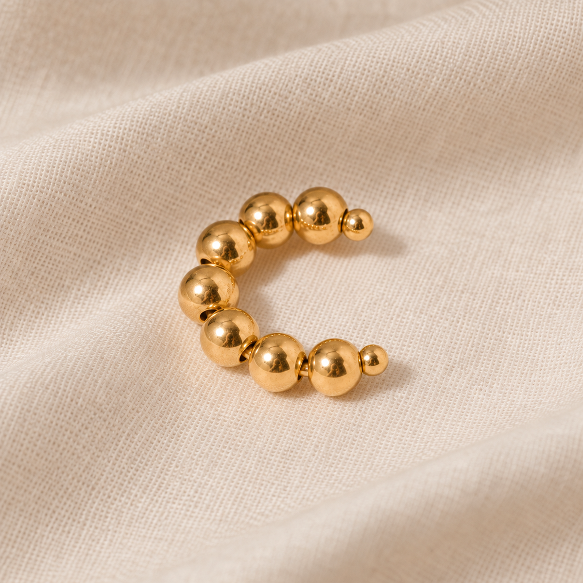 Golden Beads Earcuff