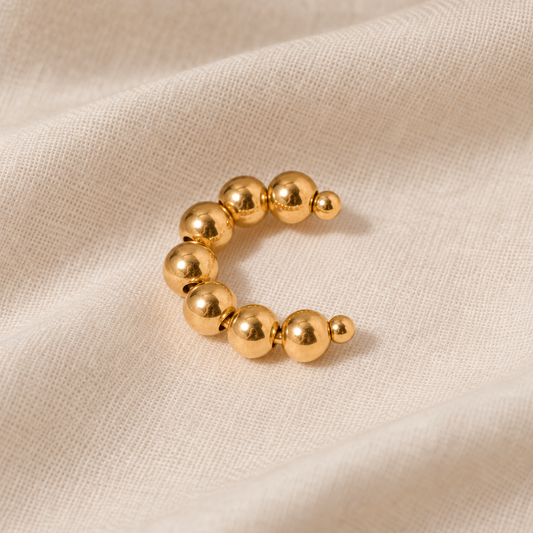 Golden Beads Earcuff