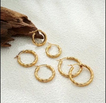 Classic Braided Hoop Earrings