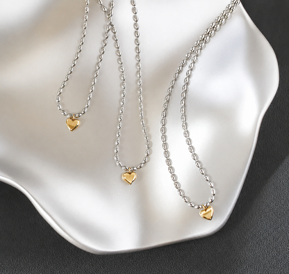 Bicolor Heart Necklace