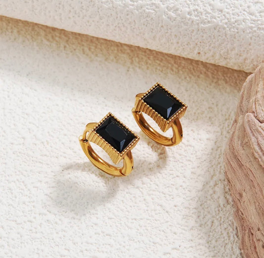 Black Golden Earrings