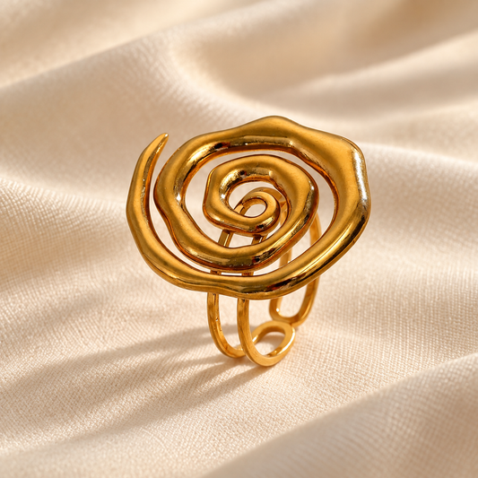 Golden Spiral Ring