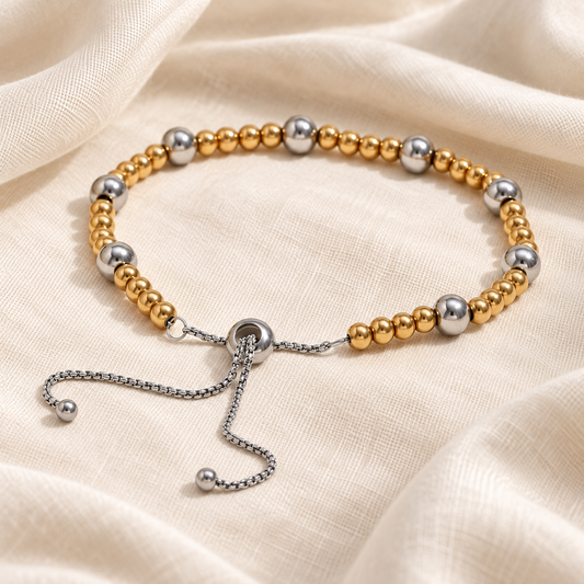 Bicolor Adjustable Bracelet
