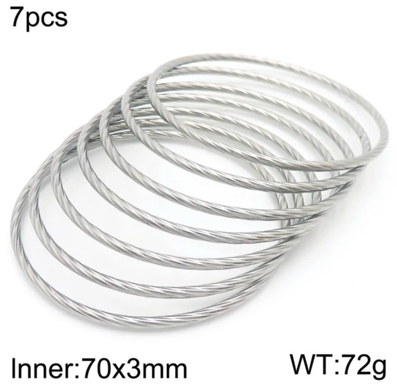 Silver Bangles