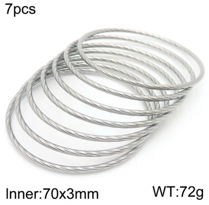 Silver Bangles