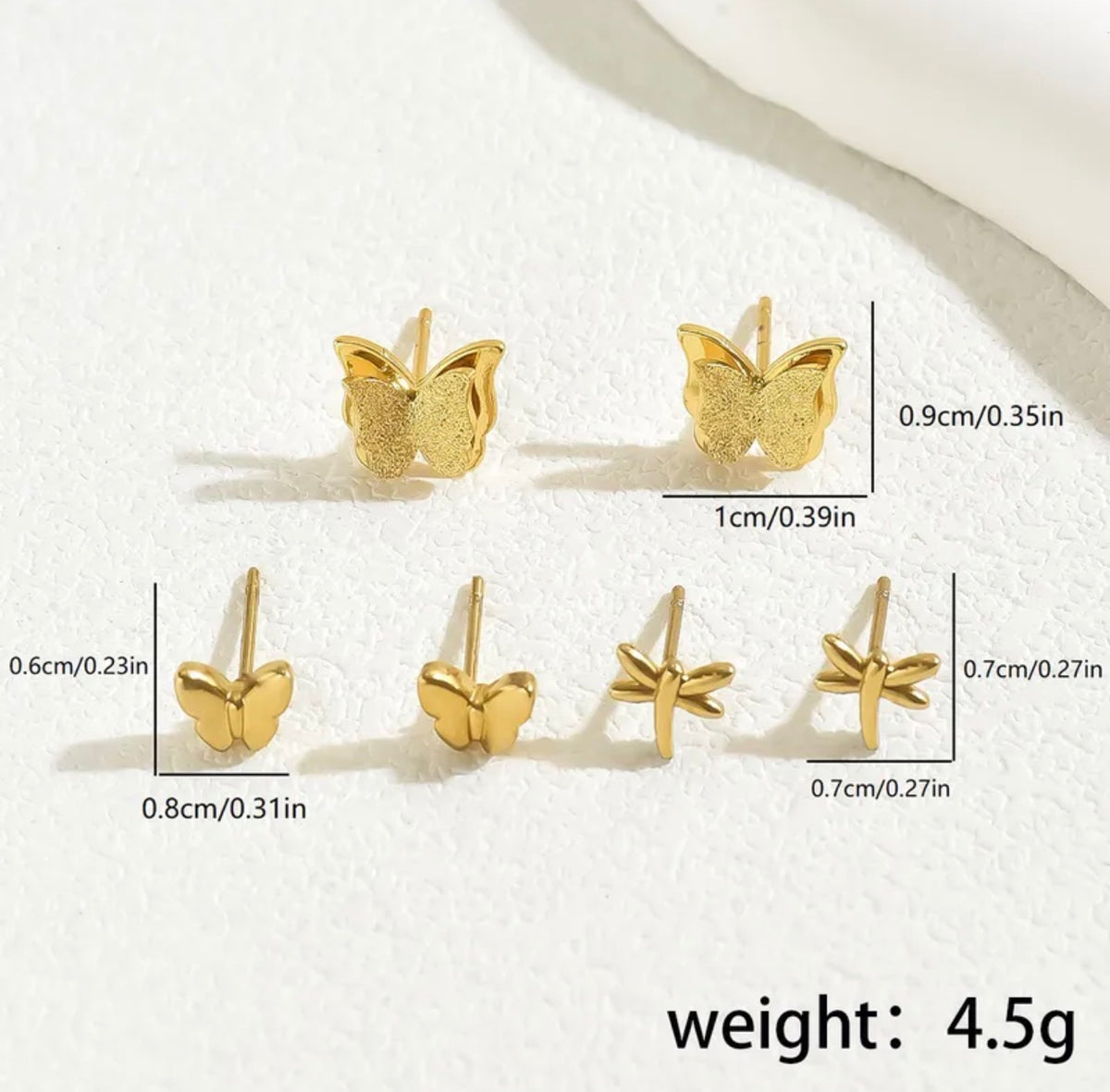 Butterfly’s Earrings Set