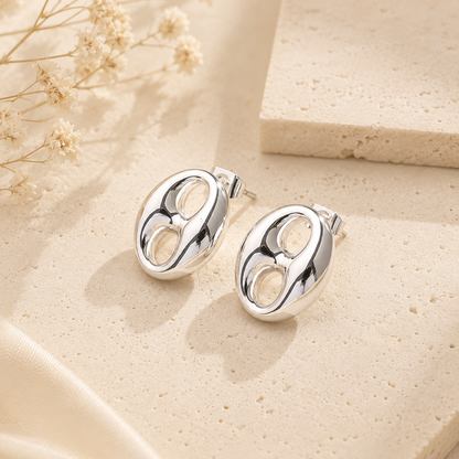 Silver Orbit Earrings
