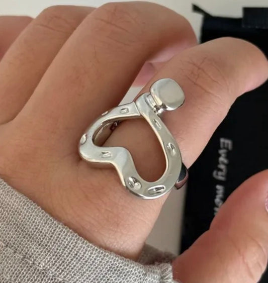 Silver Heart Ring