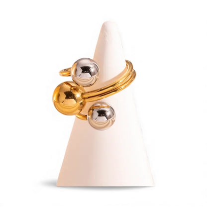 Balls Two Tones Rings