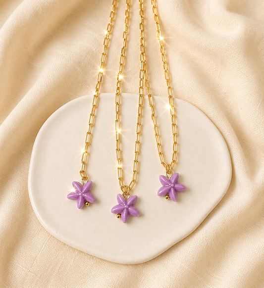 Cristal Starfish Necklace
