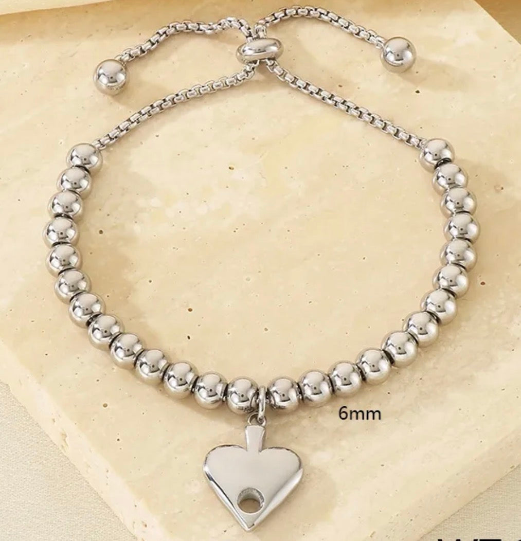 Silver Beads Bracelet