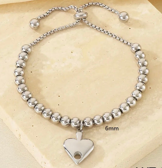 Silver Beads Bracelet