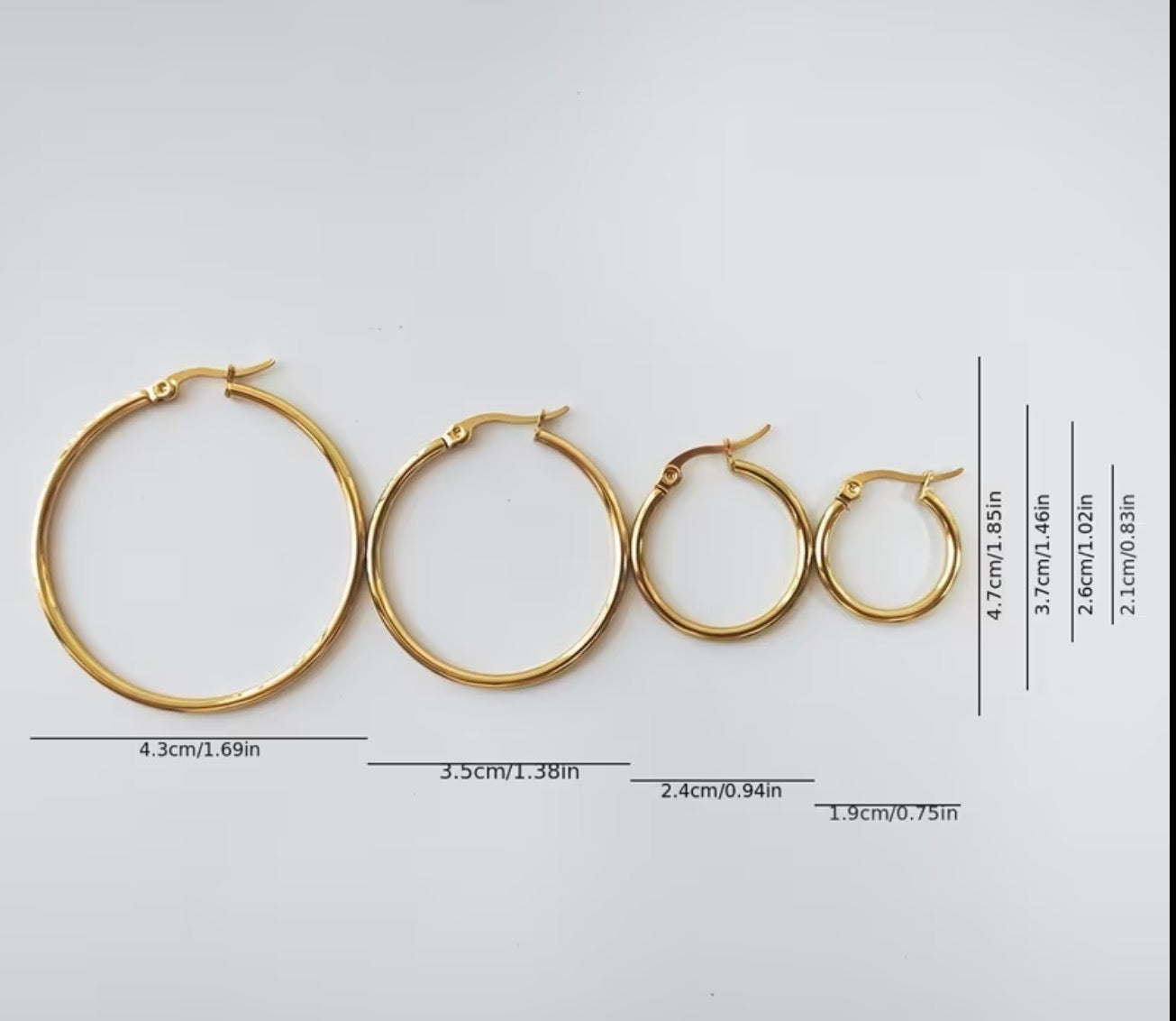 Classic Golden Hoops