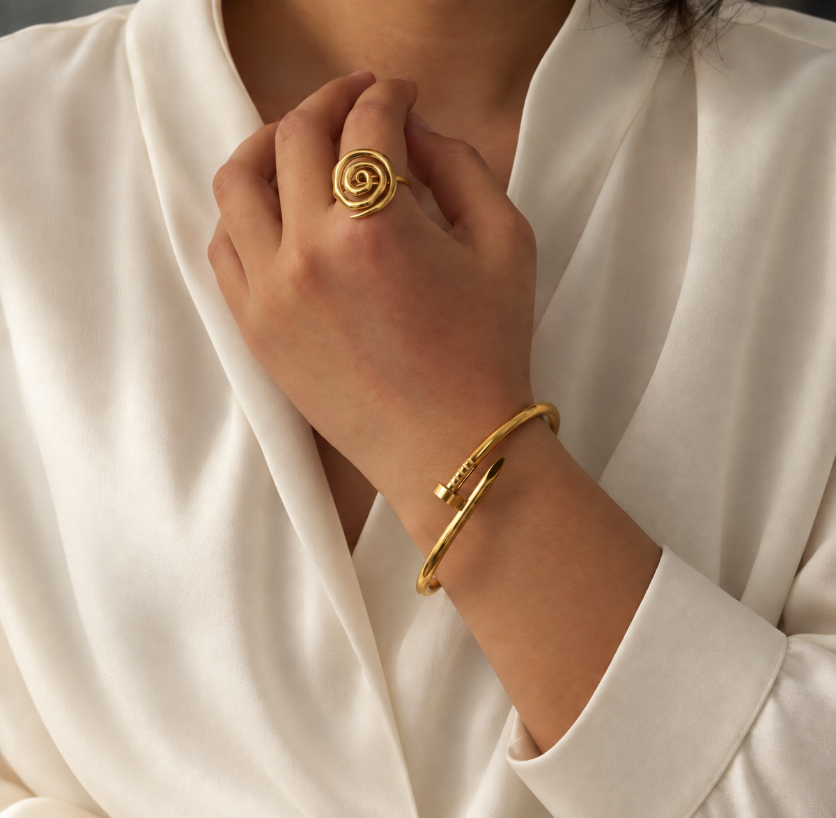 Elegant Golden Bangle