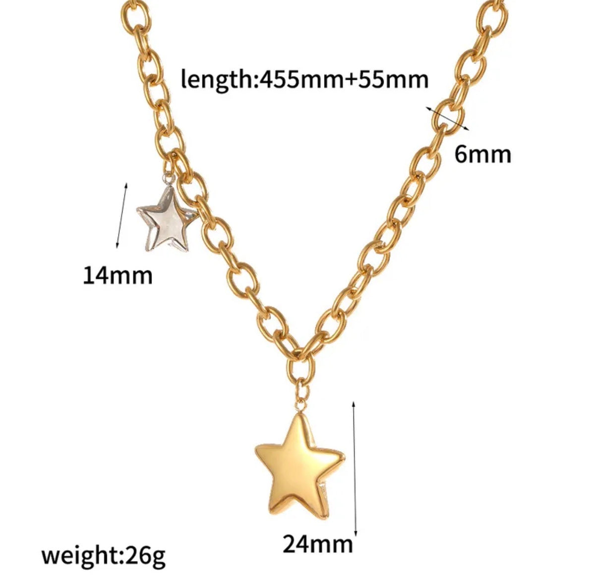 Bicolor Star ⭐️ Necklace