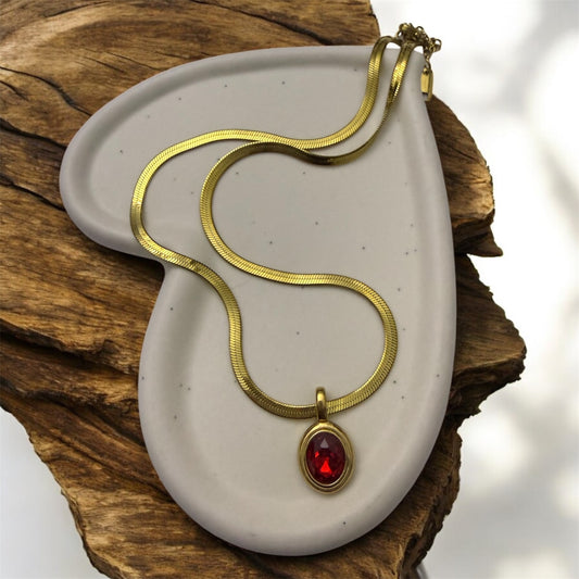 Golden Red Necklace