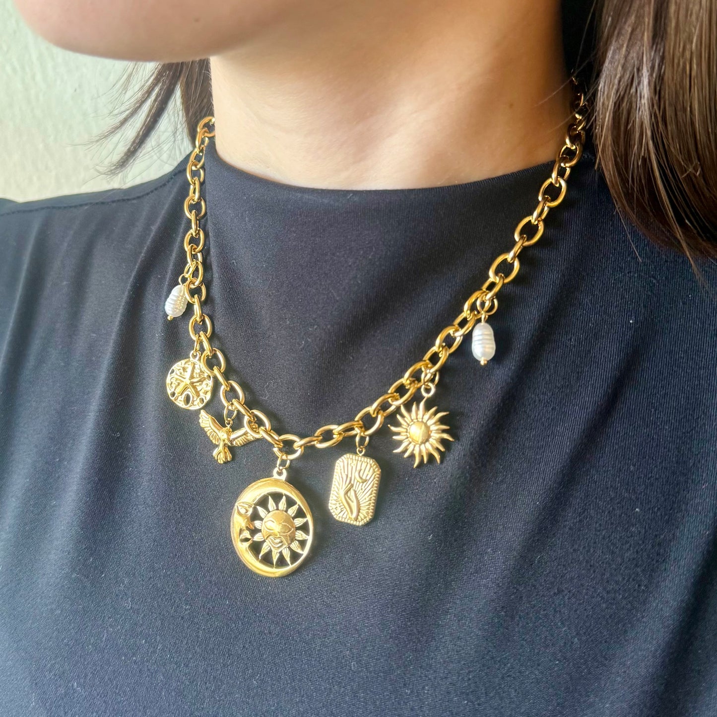 Sun Charm Necklace