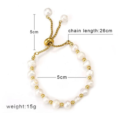 Pearl Gold Bracelet