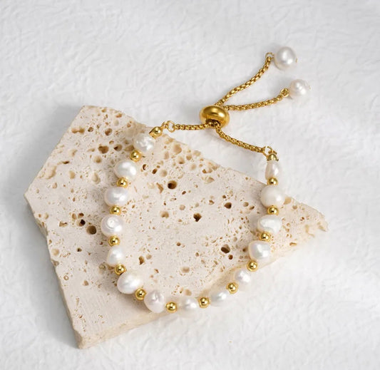 Pearl Gold Bracelet