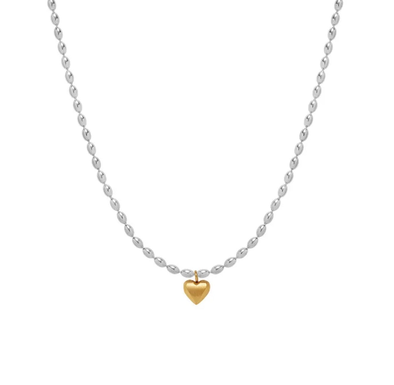 Bicolor Heart Necklace