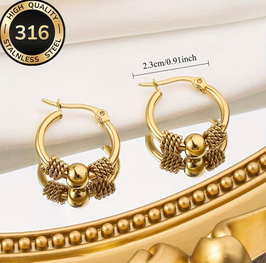 Becky Golden Earrings