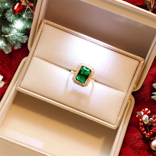 Emerald Diamond Ring