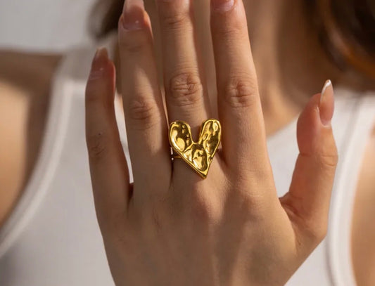 Golden Love Ring