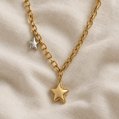 Bicolor Star ⭐️ Necklace