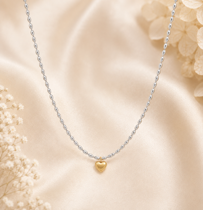 Bicolor Heart Necklace