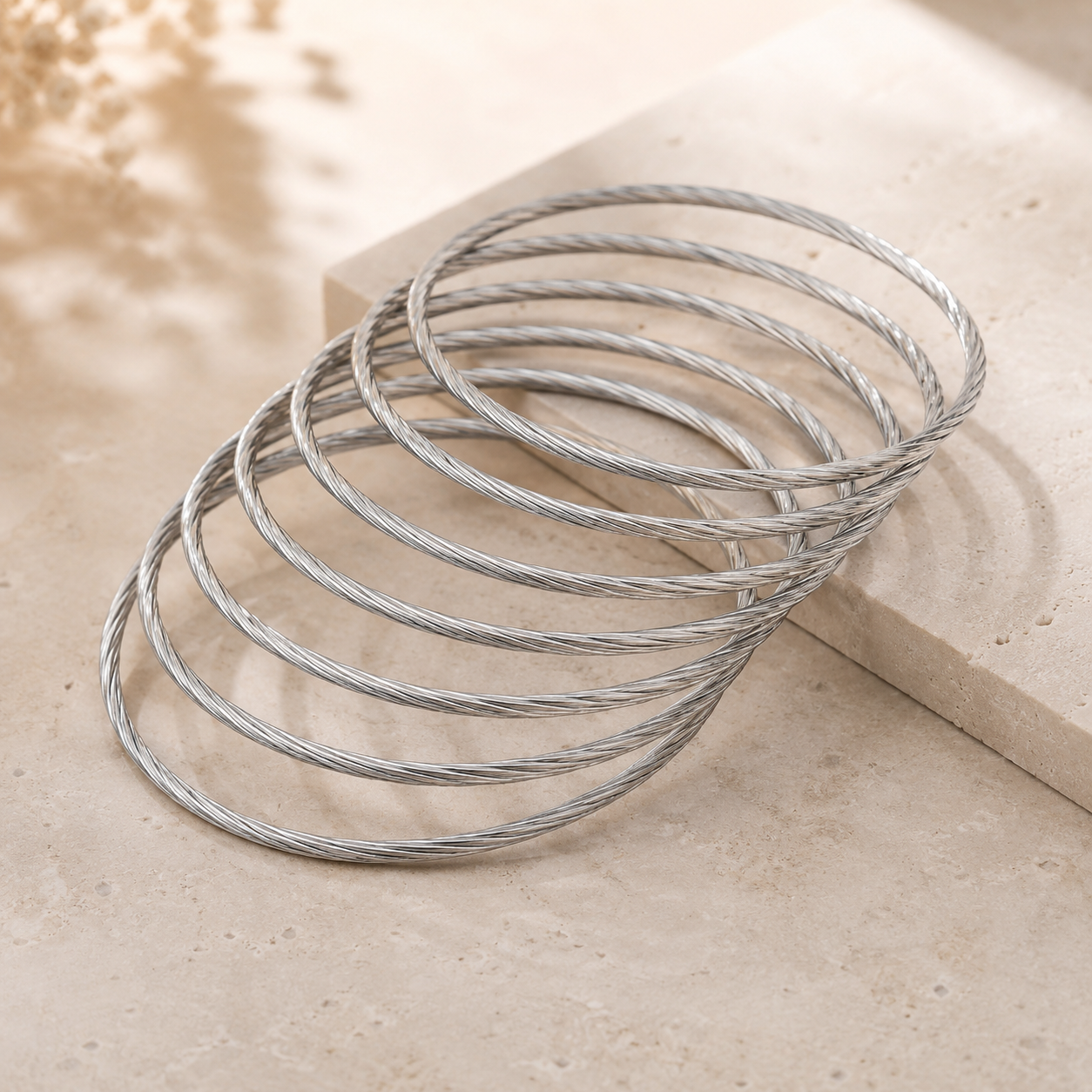 Silver Bangles