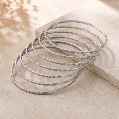 Silver Bangles