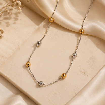 Bicolor Ball Necklace