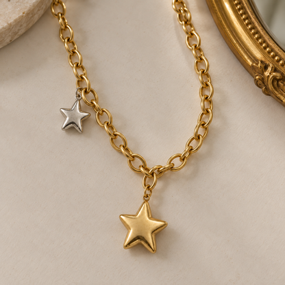 Bicolor Star ⭐️ Necklace