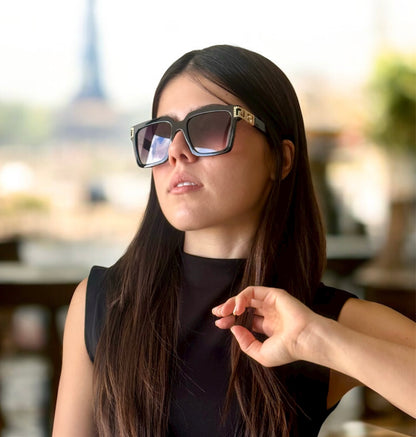 Black and Gold Sunglasses