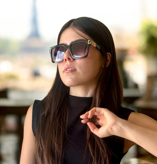 Black and Gold Sunglasses