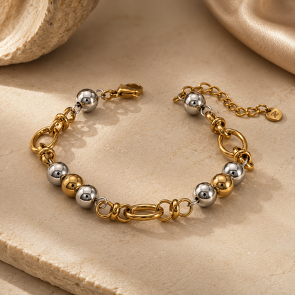 Two Tones Balls Necklace