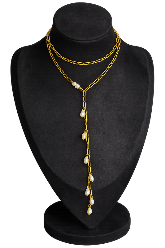 Infinity Pearl Necklace