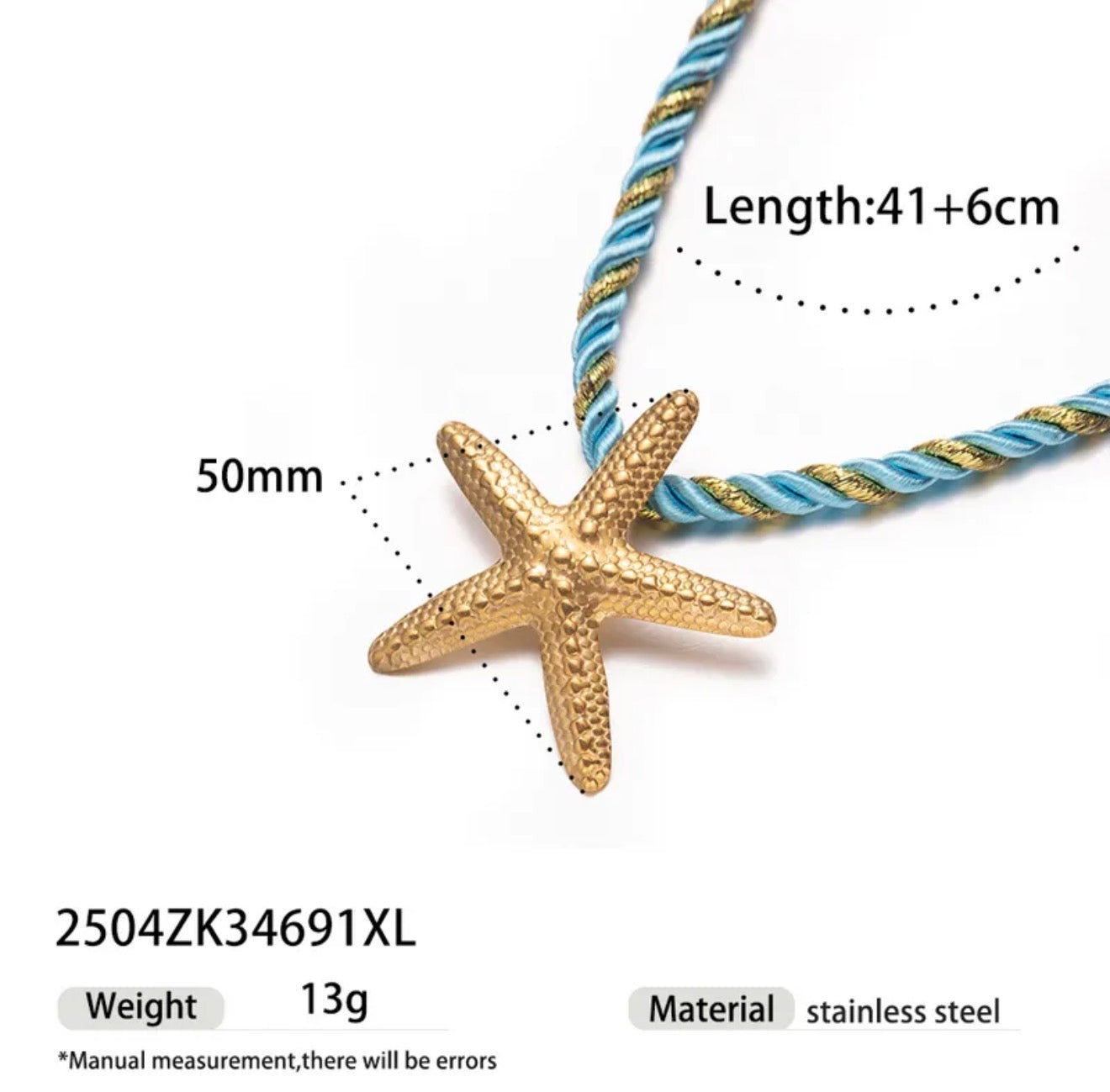 Turquesa Starfish Necklace