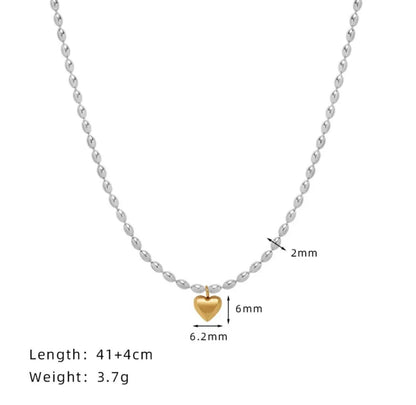 Bicolor Heart Necklace