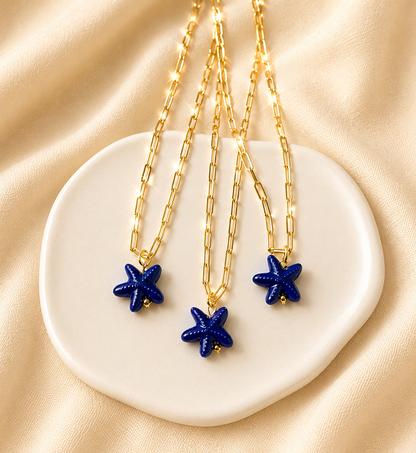 Cristal Starfish Necklace