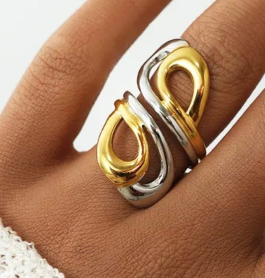 Golden Infinity Ring