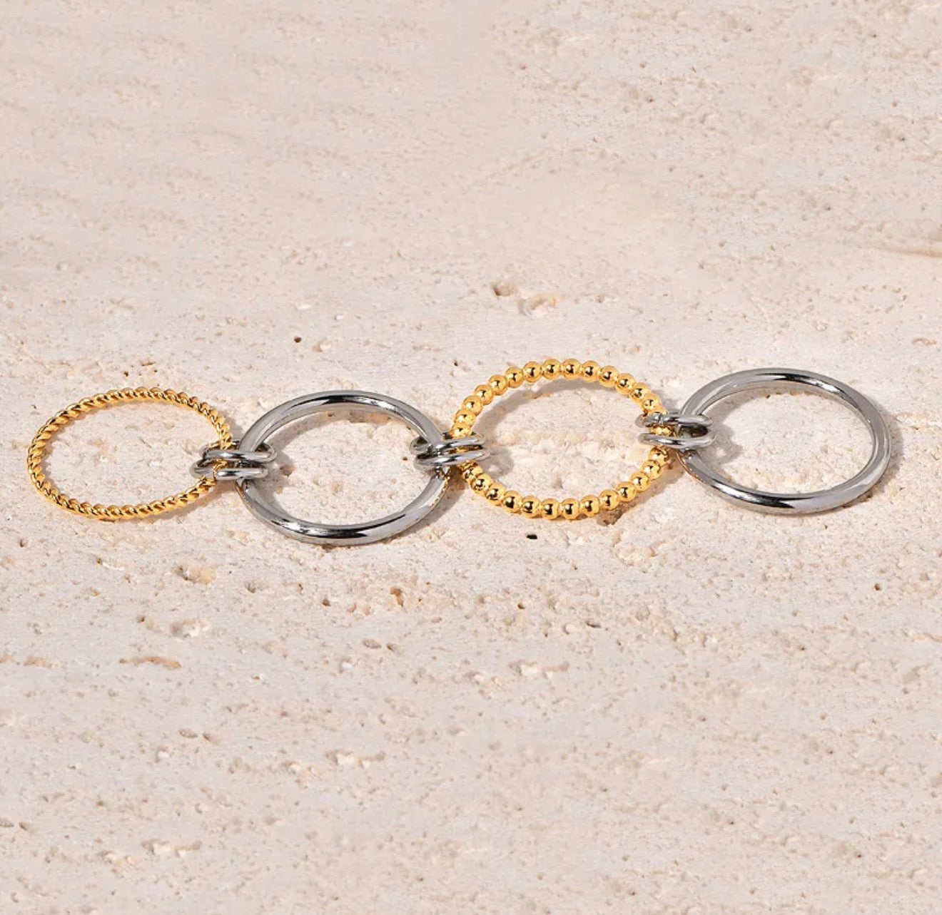 Luna Interlock Two-Tone Ring